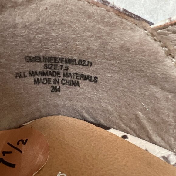 Madden Girl Women's Gray/Black Emeline Pointy Toe Snake Print Flats Shoe, Sz 7.5 - Picture 9 of 12